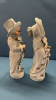 2 Bisque Victorian Scholar Figurines - 4