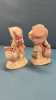 3 Pair Victorian Glazed & Titled Children Figures - 3