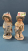 3 Pair Victorian Glazed & Titled Children Figures - 8