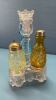 3 Colour Daisy and Button Cruet Set - 3