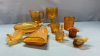 Amber Glass Lot -See Notes - 2