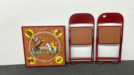 Roy Rogers Child's Card Table with 2 Chairs