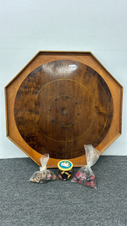 Crokinole Board with Buttons