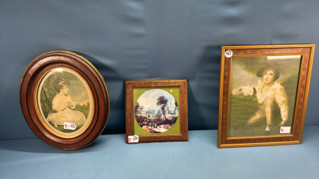 3 Framed Victorian Prints