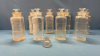 9 Stoppered Apothecary Jars with 1 Extra Lid - 2