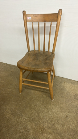 Spindle-Back Wooden Chair