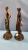 Pair of Bronze Patinated Flapper Girls - 2