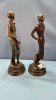 Pair of Bronze Patinated Flapper Girls - 4