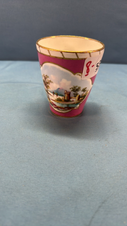 1890 Dated Scenic Porcelain Tumbler