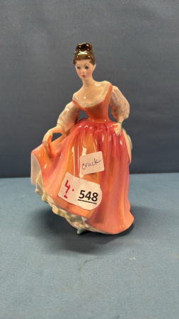 Royal Doulton HN 2435 'Fair Lady' Figurine -Crack