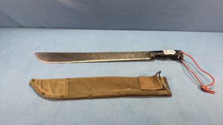 22in Total Length Machete with Canvas Sheath