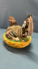 Staffordshire Coloured Antique Hen on Nest - 2