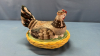 Staffordshire Coloured Antique Hen on Nest - 6