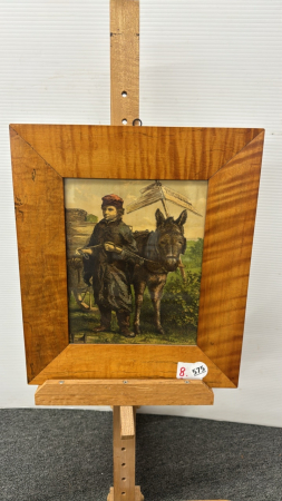 Dutch Boy Print in Tiger Maple Frame