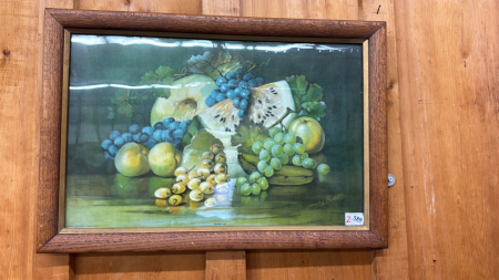 Oak Framed Fruit Print