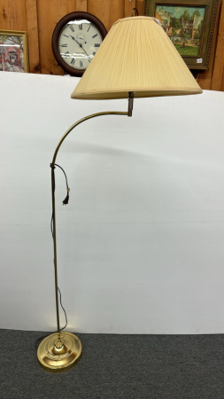 65in High Brass Plated Floor Lamp