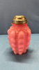 Pink Satin Guttate Pattern Sugar Shaker -See Notes - 2