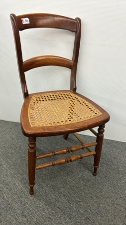 Cane Seated Wooden Chair