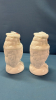 Pair of Milk Glass Covered Owl Jars -See Notes - 3