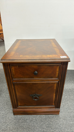 2 Drawer Wooden File Cabinet