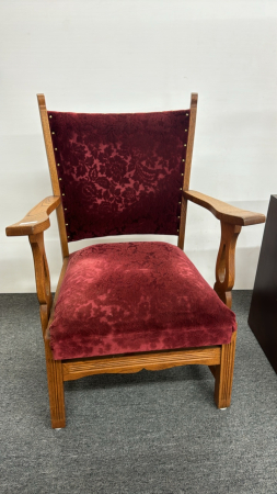 Upholstered Oak Framed Arm Chair