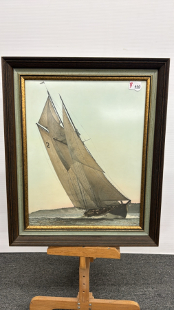 Framed Sailboat Photograph