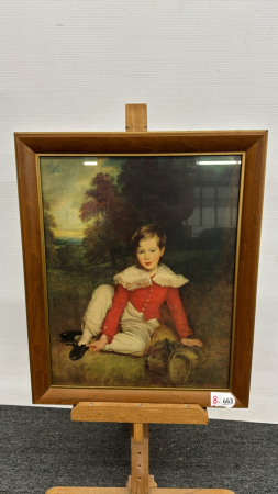 Framed Victorian Child Print