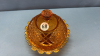 Amber Daisy and Button w/ Crossbands Butter Dish - 2