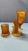 Amber Dog Match Holder and Monkey Toothpick Holder - 2