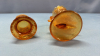 Amber Dog Match Holder and Monkey Toothpick Holder - 4
