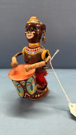 Vintage Marx Toys Tin Wind-Up Drummer -Works