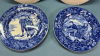 4 Wedgwood Blue and White Month Plates -See Notes - 5