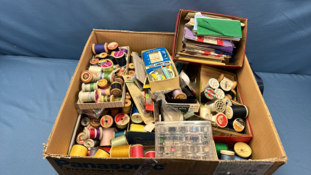 Large Offering of Thread, Seam Binding etc.