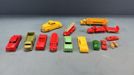 Assorted Plastic Vehicles -From 1.5in to 5in Long