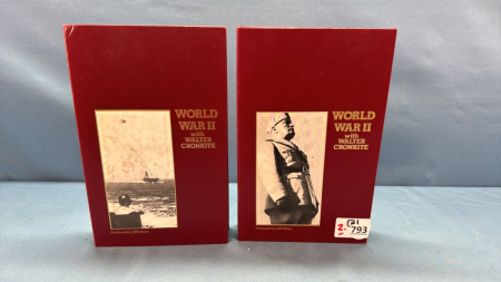 2 World War II Walter Cronkite VHS Films -See Note