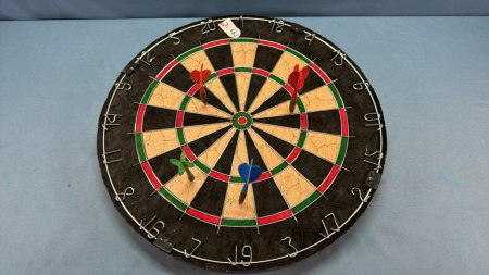 Dart Board with 4 Darts -No Hanger on Back