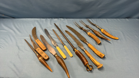 Quantity of Carving Utensils & Sharpening Steels