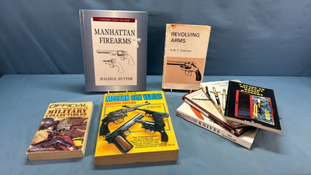 8 Gun, Knife and Military Collectible Books