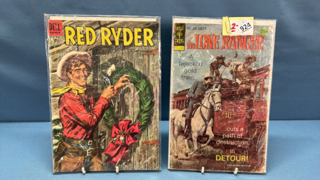 2 Comic Books -Lone Ranger and Red Ryder