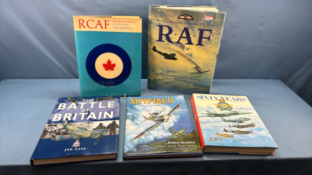 5 Military Hard Cover Books -See Notes