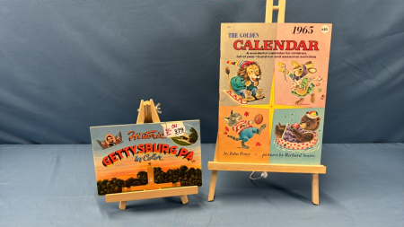 1965 Golden Calendar & Historic Gettysburg Brochure