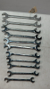 Mac 11 Piece Metric Open Double Ended Wrenches - 5