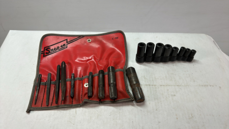 9 Snap-On Extractors with 8 -4 Point Ext. Sockets