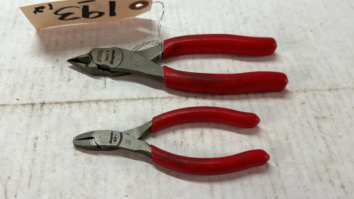 2 Assorted Snap-On Pliers -See Notes