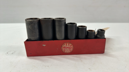 Mac and Snap-On 7 Piece 3/8in Drive SAE Socket Set