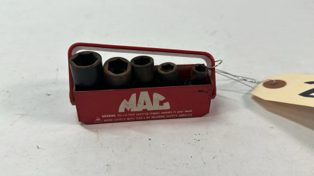 Mac 5 Piece 1/4in Drive SAE Swivel Socket Set