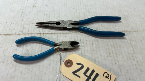 Channel Lock Needle Nose & Diag. Box Joint Pliers