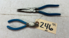 Channel Lock Needle Nose & Diag. Box Joint Pliers - 2