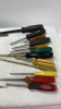 Approx. 20 Assorted Screw Drivers & Small Pry Bars - 4