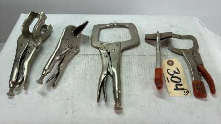 5 Assorted Locking Pliers